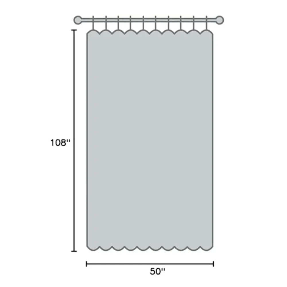 Faux Linen Curtains for Living Room, Room Darkening Curtains (1 Panel)- Taupe - Picture 2 of 6